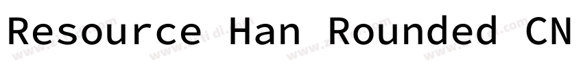 Resource Han Rounded CN Heavy字体转换